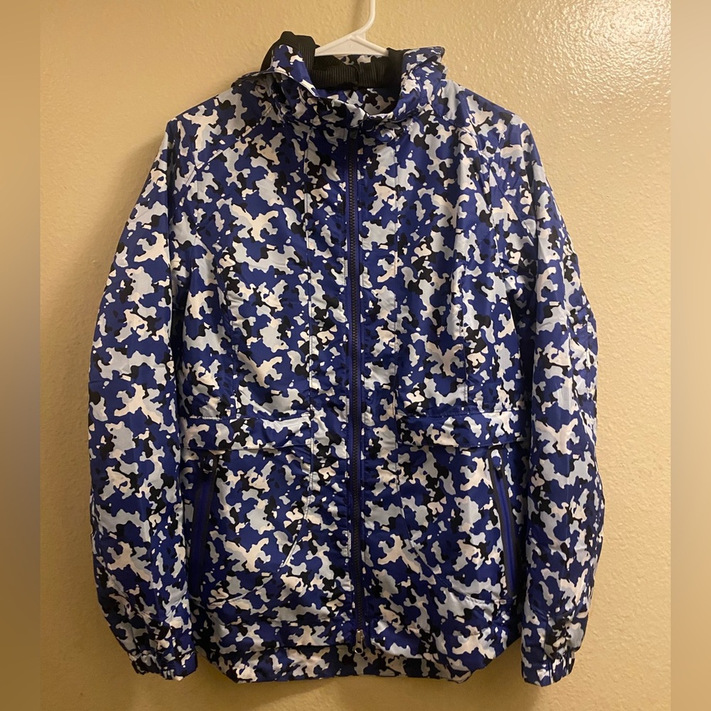 Zero Restrictions Women Blue Camo Jacket sz Small